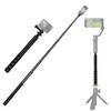 HAFOKO Adjustable Extension Rod 29 Inch Selfie Stick Handle Mount