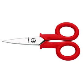 Bahco SC140 Electrician Scissors with 48 mm Cutting Length, Silver/red, 140 mm