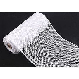 YYCRAFT Burlap Deco Mesh, 10" x 10 Yards(30 Feet),White