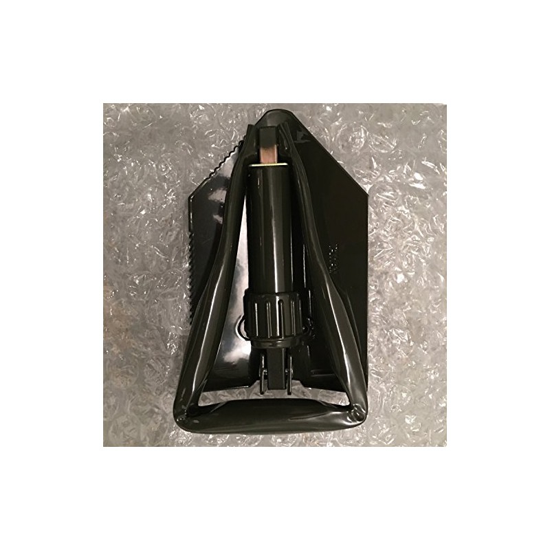 Multi-purpose shovel foldable in a nylon bag