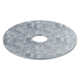 1/2" x 2-1/2" OD Zinc Plated Finish Low Carbon Steel Fender Washers, 50 pk.