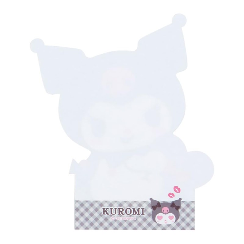 Sanrio 462161 Kuromi Character Shaped Memo, 5.0 x 4.3 x