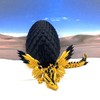 Crystal Winged Dragon with Dragon Egg, 3D Printed Articulated Dragon