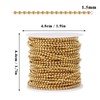 50FT Gold Ball Chain 1.5mm Stainless Steel Bead Chain for