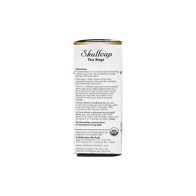 Celebration Herbals - Organic Skullcap Herb Herbal Tea - 24