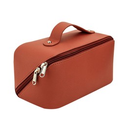 Makeup Pouch, Large Capacity, Makeup Bag, Cosmetic Divider Pouch, Cosmetic Storage, Large, Lightweight, Solid, Waterproof, Zippered, Cosmetic Storage Bag, Cosmetic Case, Cosmetic Bag,