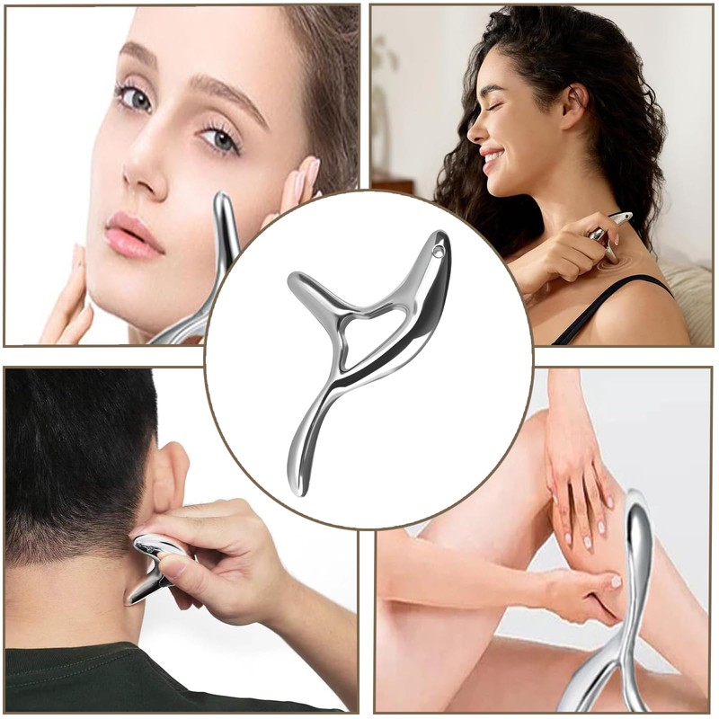 STFALI Trigger Point Pusher, Gua Sha Stainless Steel, Trigger Point