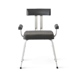 Medline - MDSMOMCHAIRGH MDSMOMCHAIRG Momentum Shower Chair, Premium Bath Chair with Non-Slip Feet, Medical Shower Seats for Adults, Gray