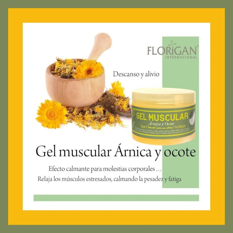 Gel Muscular Florigan Efecto Calmante Árnica Y Ocote 350g