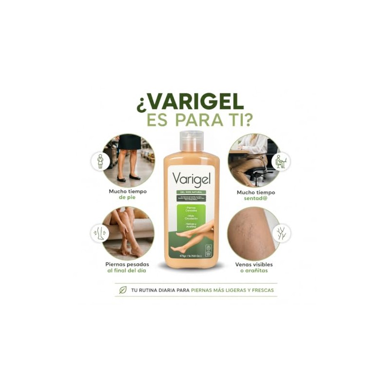 Varigel | Gel Corporal Refrescante para Cuidado Diario de Piernas