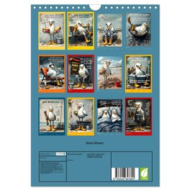 Evil Seagulls (Wall Calendar 2026 DIN A4 High), CALVENDO Monthly Calendar: For All Who Love the North Sea - and for All Who Are a Little Bit Bad (CALVENDO Fun)