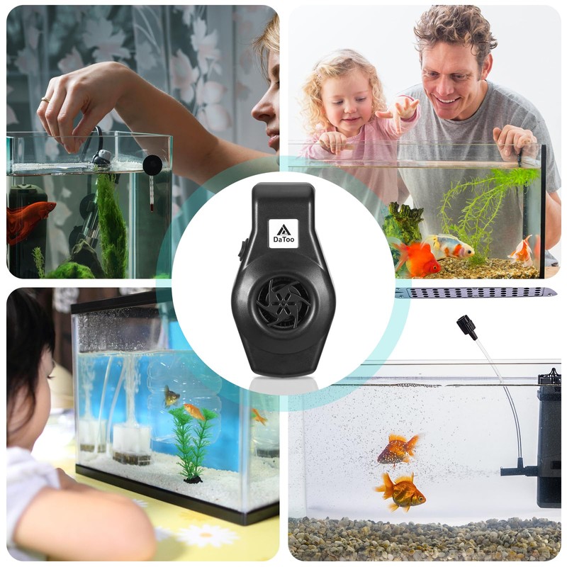 DaToo Mini Aquarium Chiller Small Fish Tank Fan Aquarium Cooling