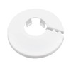 Rierdge 8 Pcs 16mm Pipe Cover Decoration PVC Radiator Escutcheon