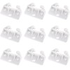 DOITOOL White Plastic Drawer Track Guide, 10Pc Plastic Cabinet Drawer