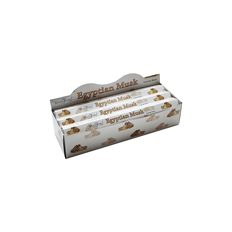 STAMFORD INC. 37144 Egyptian Musk Incense Sticks, 20 Sticks x