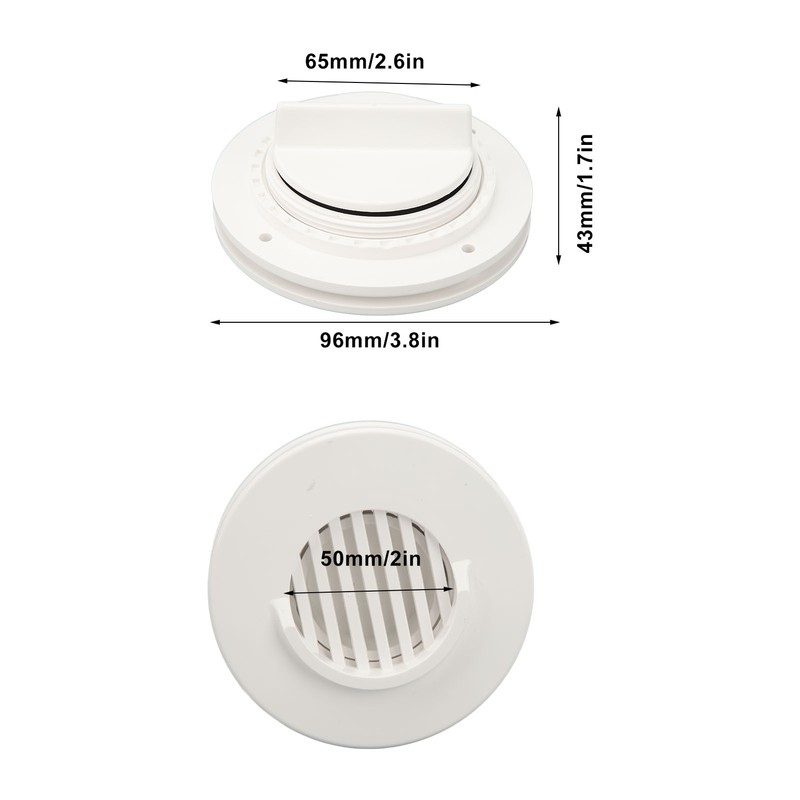 Scupper Valve Plug Efficient ABS Easy Installation Boat Drain Plug