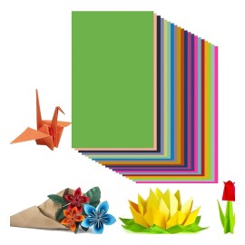 Paquete De Hojas De Colores 100 Pzs | Hojas De Colores Carta A4 Origami Surtido | Papel Colores Manualidades Scrapbook Escolar Infantil Decorativo