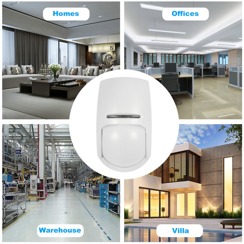 Wired PIR Motion Sensor Dual Passive Infrared Detector For Home