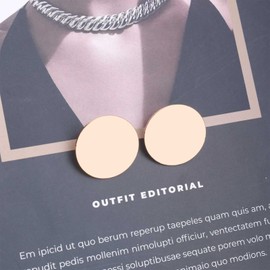 Iaceble Bohemia Coin Disc Earrings Gold Circle Studs Earrings Round Disc Stud Earrings Minimalist Geometric Earrings Jewelry for Women