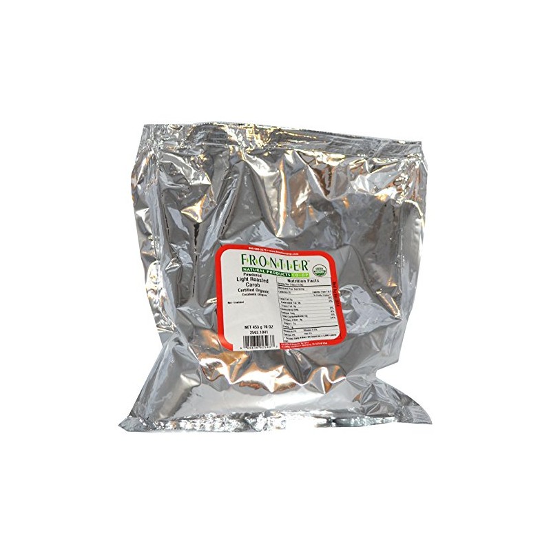 Frontier Bulk Carob Powder, Light Roasted, Organic, 16 Ounce