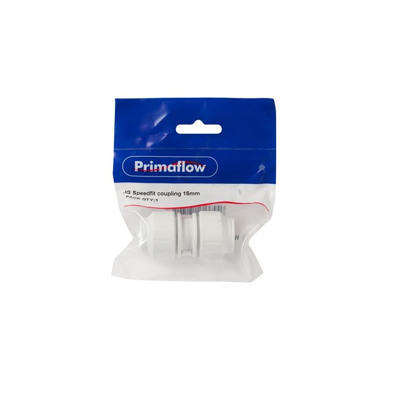 John Guest Speedfit PEM0415W Straight Connector, White, 15 mm