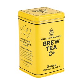 Brew Tea Co - English Breakfast Tea in Classic Tin - Strong & Malty - 25 Proper Tea Bags