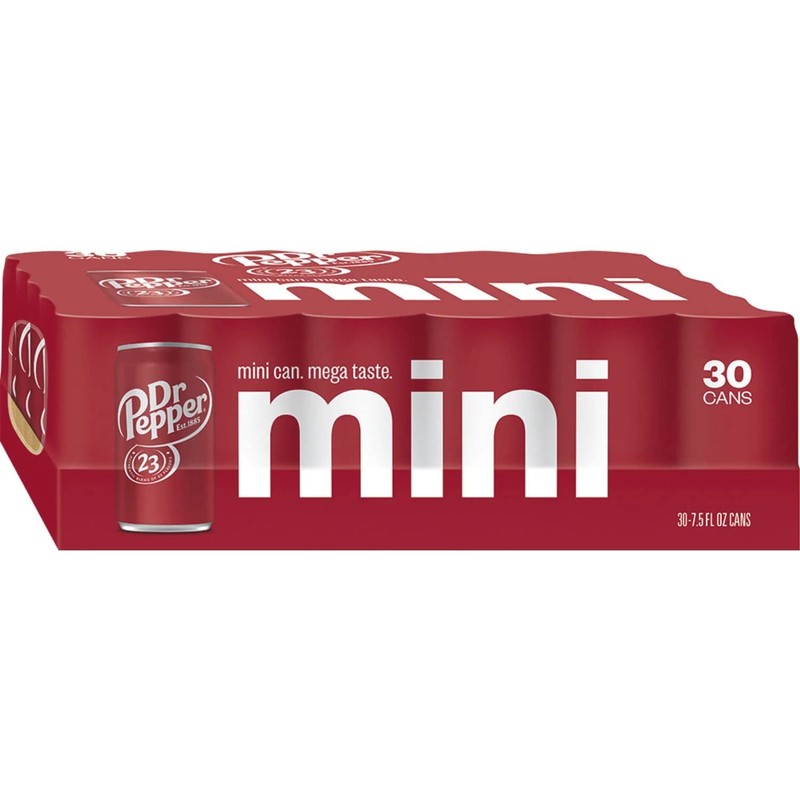 Dr Pepper Soda, 7.5 Fluid Ounce Can (Pack of 30)