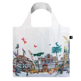 LOQI Artist Kristjana S Williams Interiors Reusable Shopping Bag, O/S, London