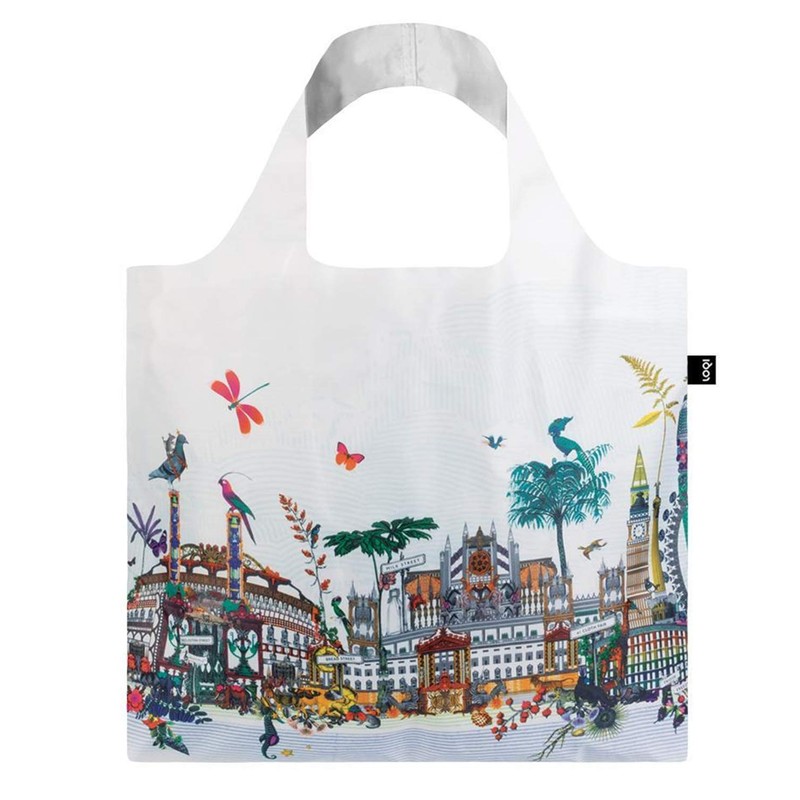 LOQI Artist Kristjana S Williams Interiors Reusable Shopping Bag, O/S,