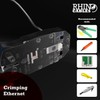 rhinocables RJ45 Connectors, Cat5e Connectors, Ethernet Plug Crimp Ends 8-Pin