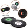 Miss Rui Set of 6 Vinyl Record Coasters for Drinks