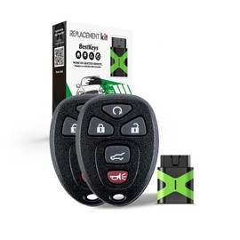 BestKeys 2007-2014 Suburban 2003-2017 Express 1500 2500 3500 OUC60270 OUC60221 Car Key Fob with DIY Kit (2)