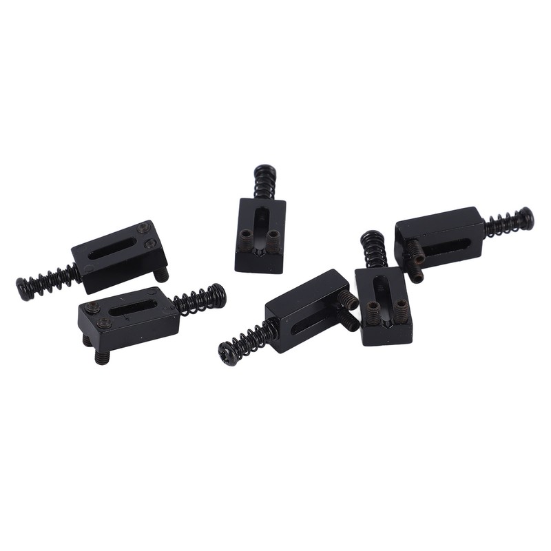 6 Pcs Electric Guitar Bridge Saddle Standard Zinc Alloy Guitar