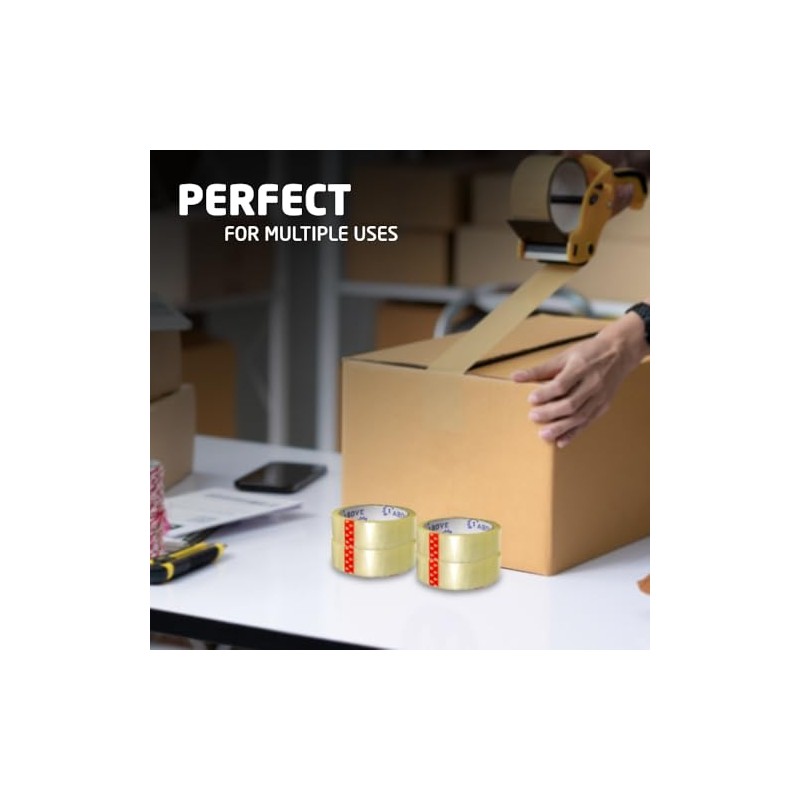 1ABOVE 3 Rolls Cellotape for Packing, 24mm x 40m, Strong