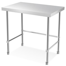 GarveeTech Stainless Steel Table 36x24 in, Commercial Home Kitchen Prep Work Metal Table with Open Base