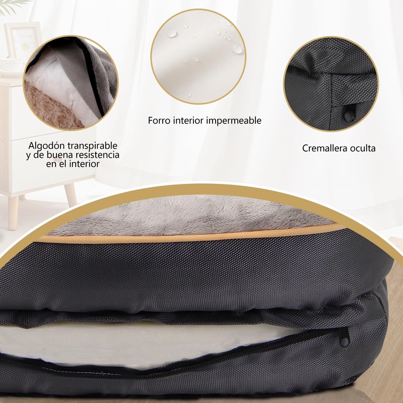 JOYELF Medium Memory Foam Dog Bed Orthopedic Dog Bed &