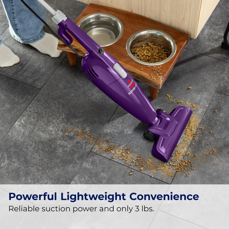 Bissell 20334 Featherweight Stick Vacuum Lightweight Bagless Vacuum, Purple