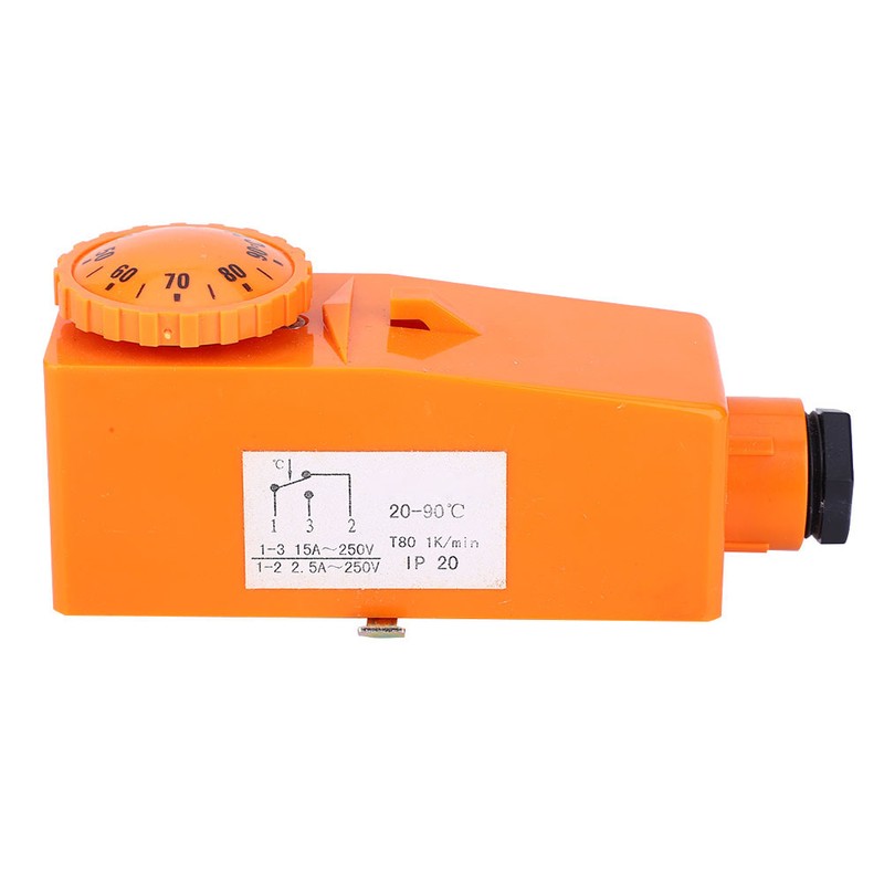 Adjustable Thermostat Temperature Controller 20-90 ° C High Temperature Start