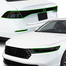 BOGAR TECH DESIGNS Full Headlight Taillight Reflector Sidemarker Tint Film Kit Compatible with Honda Accord 2023-2025, Dark Smoke