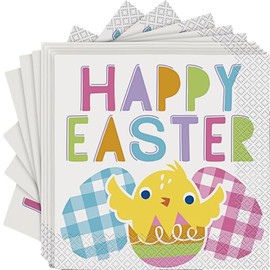 Eggcellent Easter Luncheon Napkins I Pack of 16