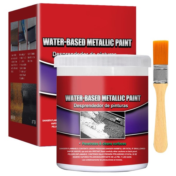Rust Renovator, Rust Remover for Metal, Rust Conversion Agent, Water-Based Metallic Paint 10.5 oz, Car Chassis Derusting