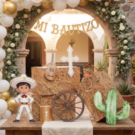 10 Pcs 10 Pcs Mi Bautizo Mexican Charro Baptism Party Decoration
