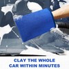TOLDATLI Clay Mitt Auto Detailing 2 Pack, Fine Grade Microfiber