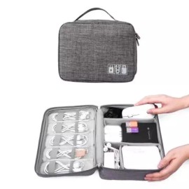 Gita Beuraendeu 바베큐 휴대용 파우치 가방 휴대폰 카메라 화장품 수납 보관 Barbecue Portable Pouch Bag for Storing Phones, Cameras, and Cosmetics [Gray]