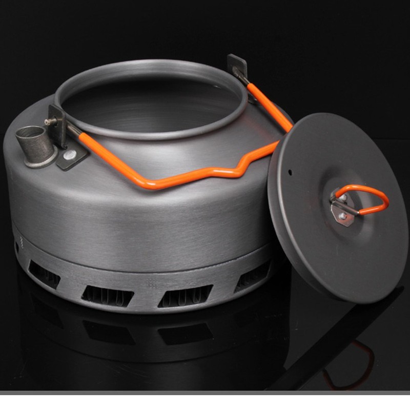 Tentock Camping Kettle with Foldable Handle Fast Heating Gas Teapot