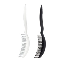 TOVINANNA 2pcs Wide Tooth Hair Combs for Women Curved Styling Tool for Detangling and Scalp Massage Hair Types