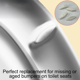 4 Pieces Toilet Seat Bumpers for Kohler, Bidet Toilet Lid Rubber Bumpers Grip-Tight Bumpers Service Kit Toilet Replacement Parts Compatible with Kohler 1133070 1236365