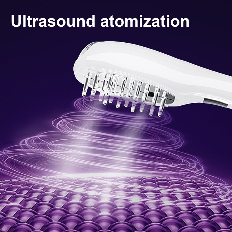 Electric Scalp Massage Brush Red Lighting Ultrasound Atomization Scalp Applicator