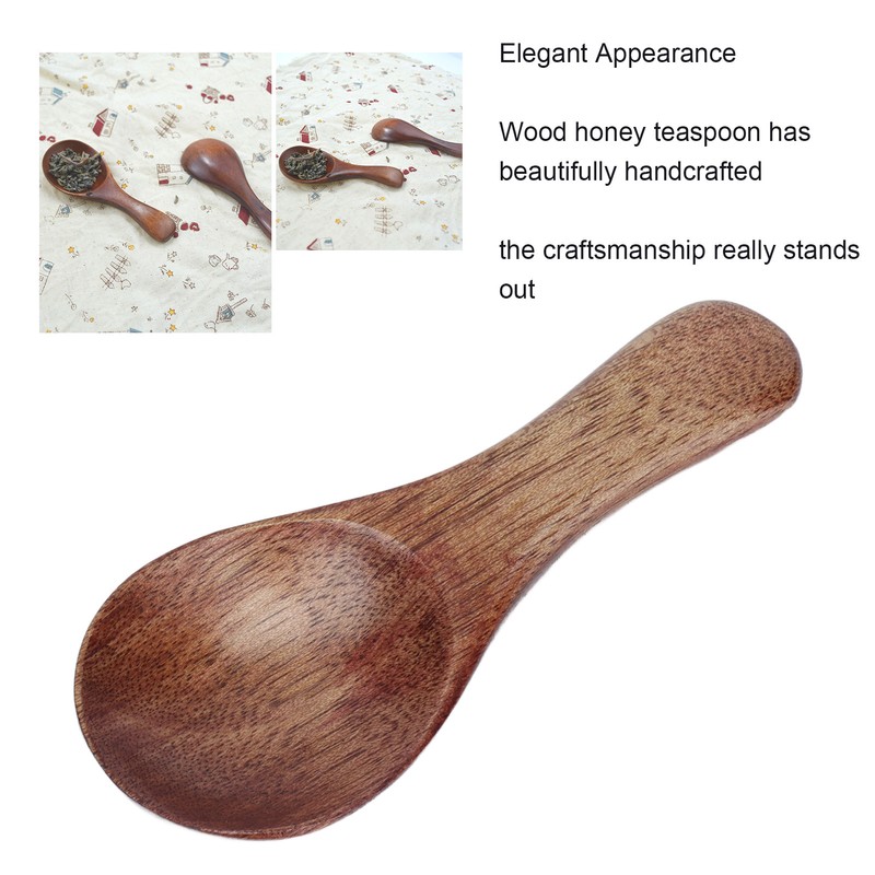 10pcs Small Wooden Spoons Cooking Condiments Spoons for Kitchen Seasoning