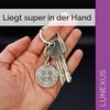 Lunexus Benedict Silver Keyring - Blessed - St Benedict Medal